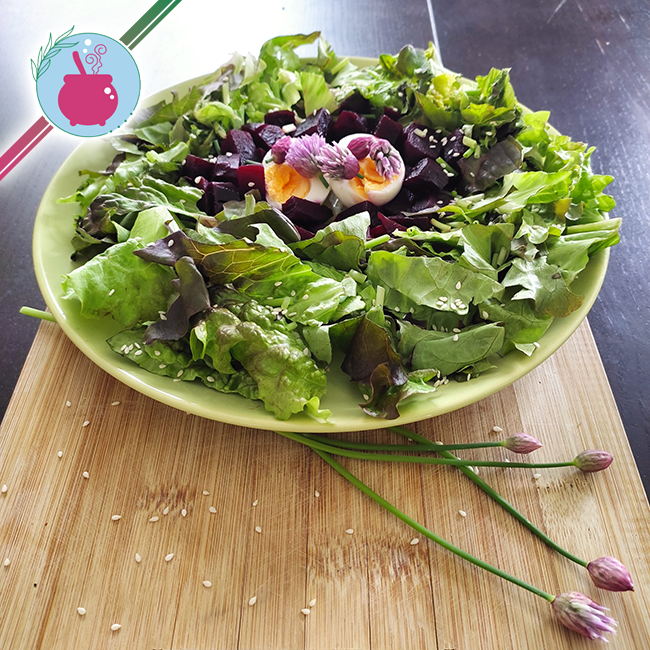 Salade colorée de printemps