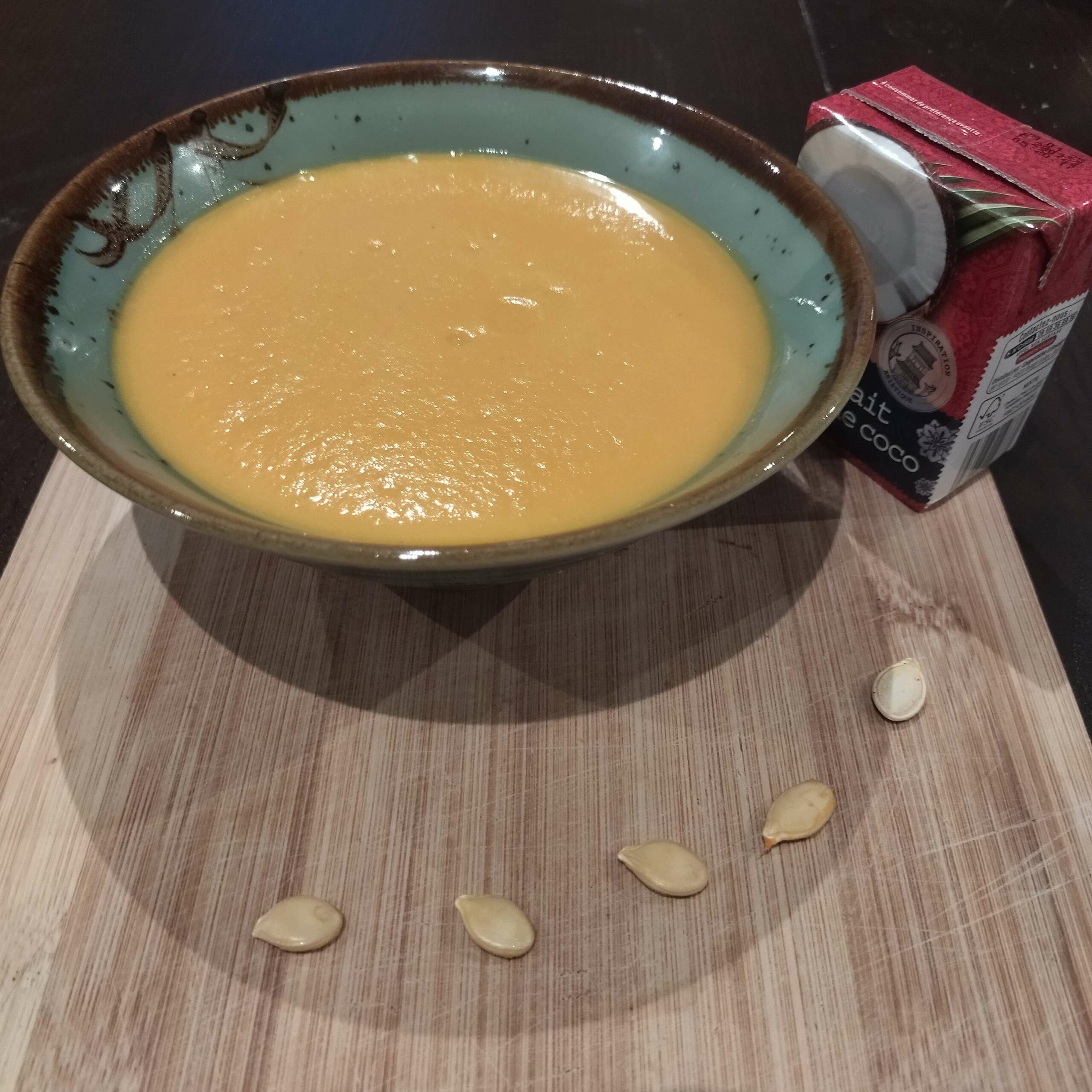 Velouté de courge au lait de coco